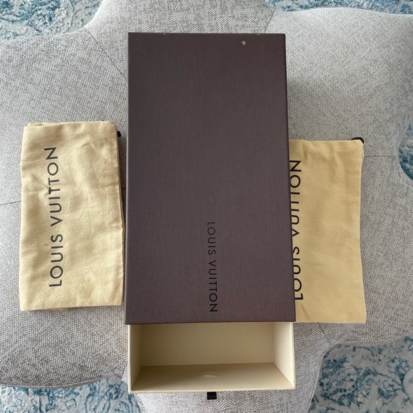Louis Vuitton Women\'s Dark Navy Denim Monogram Ballet Flats with box & dust bags